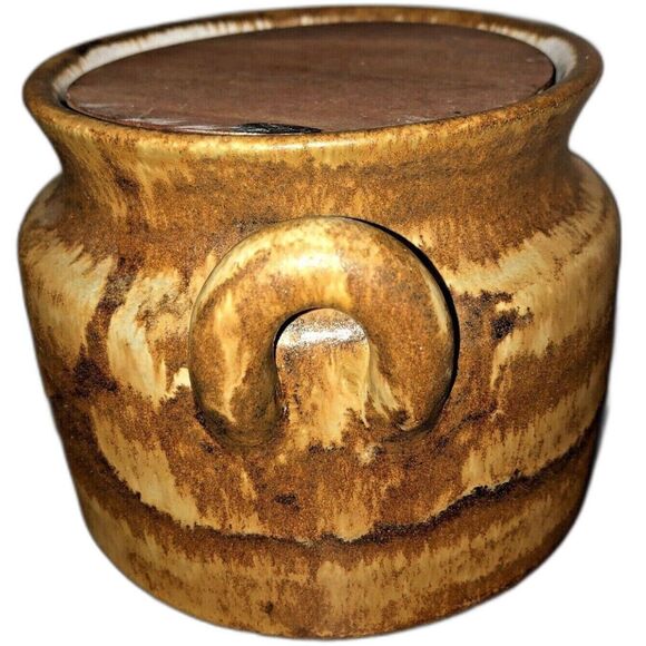 Bruno Karlsson Pottery Pot w/Lid Rare 70's Ego Stengods Atelje Artist Signed MCM - Picture 6 of 11